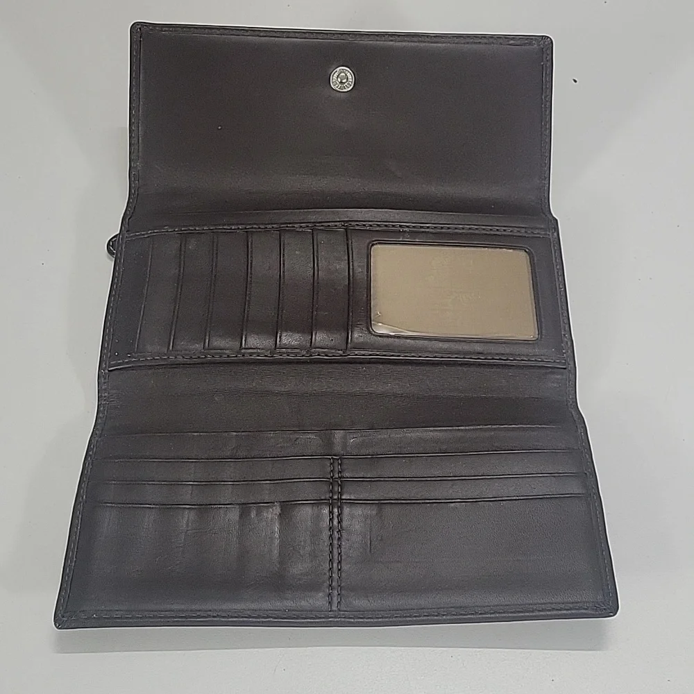 Coach Brown Signature Canvas/Leather Wallet